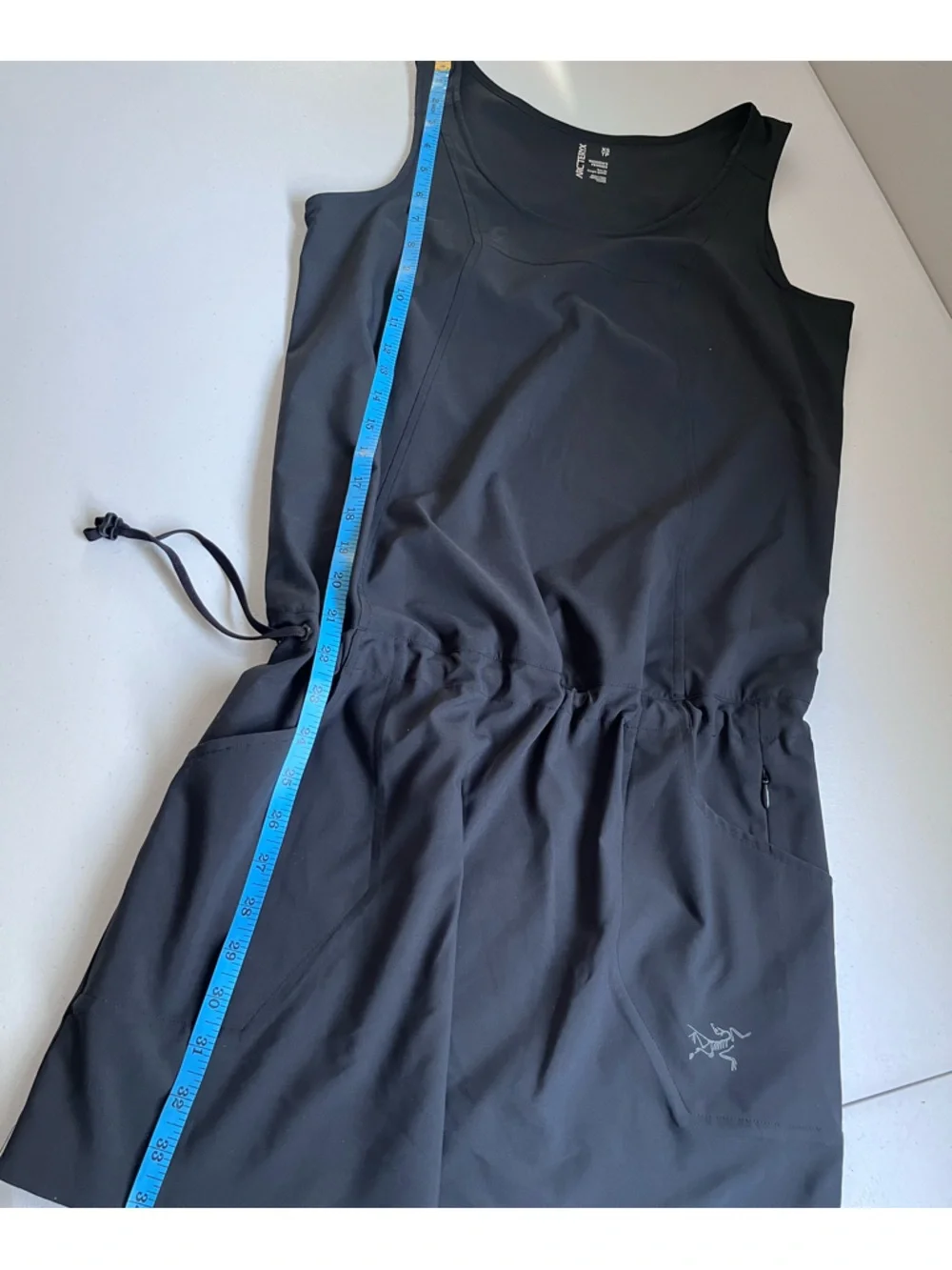 Arc’teryx Contenta Shift Dress Black Cinch Waist Lightweight Hiking Gorpcore - Picture 9 of 10